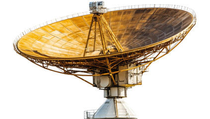 a large satellite dish isolated on a transparent background