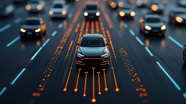 Coordinated autonomous navigation of electric vehicles on highways