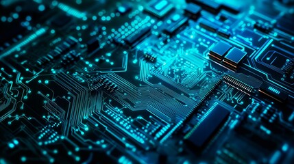 abstract background with circuit board