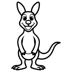 kangaroo cartoon illustration