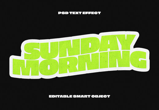 Sticker Text Effect