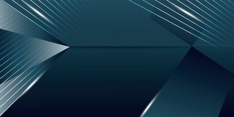 Naklejka premium Luxury Elegant Super Car Automobile Urban Design Background. Premium Blue Silver Metallic Shine lines Effect Display showroom in store. Luxurious Brand