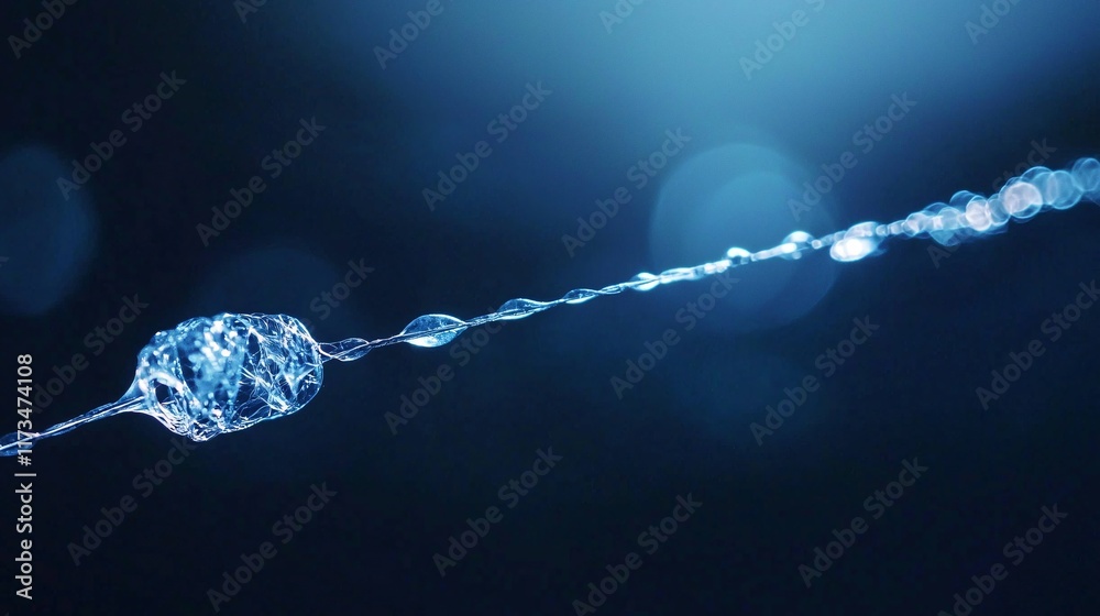 Poster detailed view of needle and thread during a medical stitching procedure stock photo with side copy s