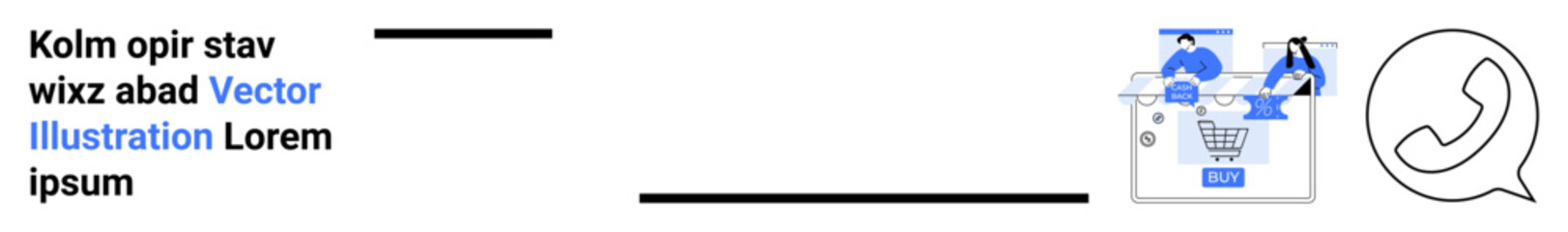 Two team members collaborating on a shopping cart design project, messaging integration, talking to a laptop screen. Ideal for e-commerce, teamwork, communication, project management, online