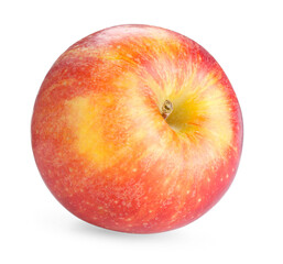 One fresh red apple isolated on white