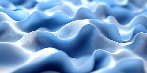 Fototapeta premium Abstract blue waves, soft texture, background, design.