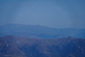 Great landscape from top of Maymekh mountain in Armenia