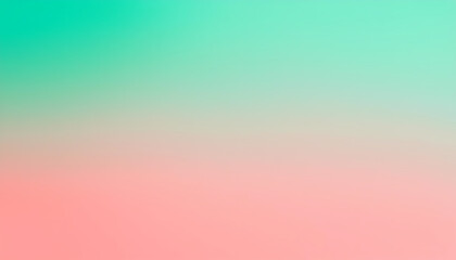 Fototapeta premium Teal and Coral Gradient Background Soft Pastel Color Blend for Design Projects