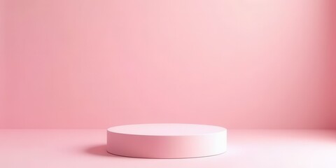 Minimalist Pink Product Display Platform
