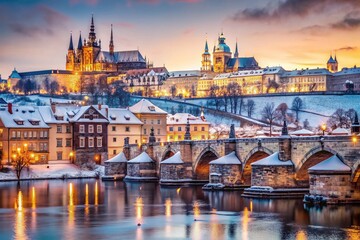 Prague Castle & Charles Bridge Winter Wonderland: Scenic Czech Republic