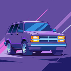 Colorful Off-Road Vehicle Vector for Transportation and Branding