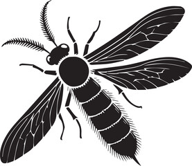 firefly insect silhouette 