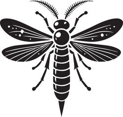 firefly insect silhouette 