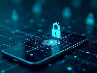 smartphones with a fingerprint scanner, highlighting biometric security.