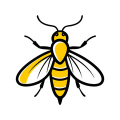 Simple Bee Graphic Design for Educational and Environmental Themes