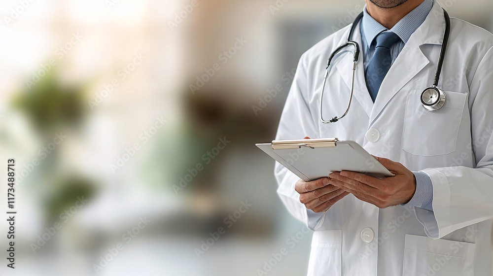 Poster health professionals consulting over patient data before a minimally invasive surgical procedure sto