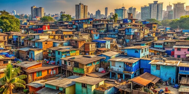 Ramshackle Huts, Dharavi Slum, Mumbai - Urban Exploration Photography