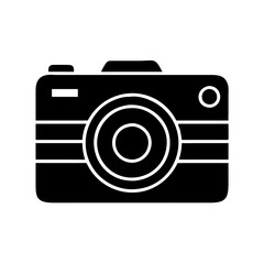 Black Camera Silhouette Design for Creative and Digital Use