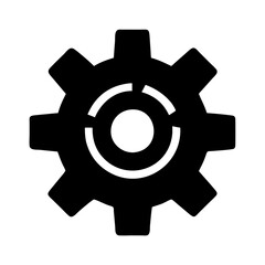 Unique Cogwheel Vector Illustration for Creative Uses