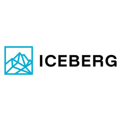 iceberg flat minimalist logo design