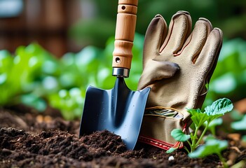 tools in garden