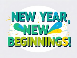 New Year New Beginnings A Festive Greeting
