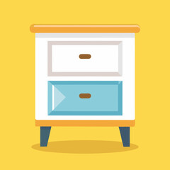 wooden cabinet with drawers