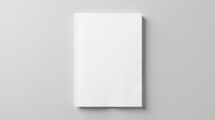 Blank Vertical Booklet Mockup on Neutral Background for Design Presentation
