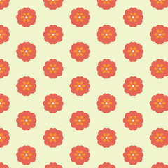 Trendy seamless botany flowers pattern.