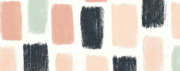 Fototapeta premium Abstract brushstroke pattern in soft pastel colors
