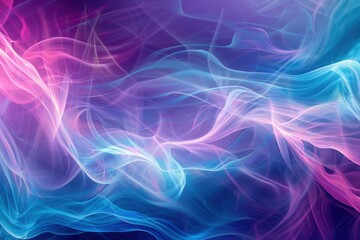 Fototapeta premium Abstract Swirling Nebula Pink Blue Purple Hues Cosmic Digital Art Background Wallpaper