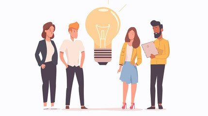 Diverse Teamwork Concept with Male and Female Professionals