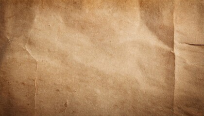 Vintage and old wrinkled Kraft paper texture background
