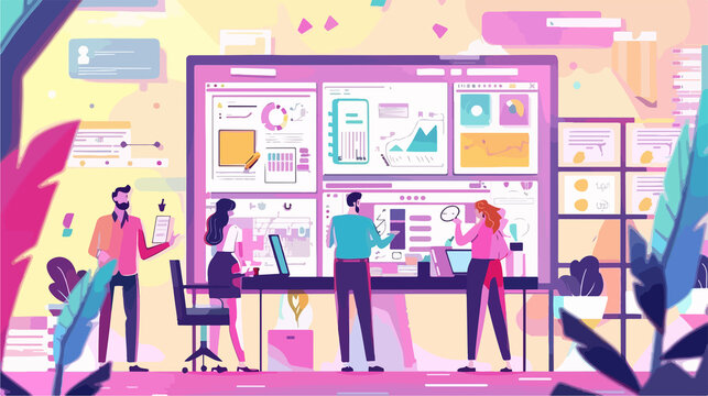 Collaborative Business Project Meeting with Diverse Team Brainstorming Ideas