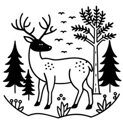 deer in the forest