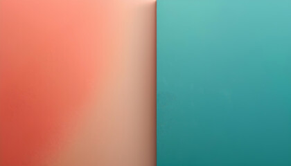 Abstract Coral and Teal Gradient Background  Modern Minimalist Design Texture