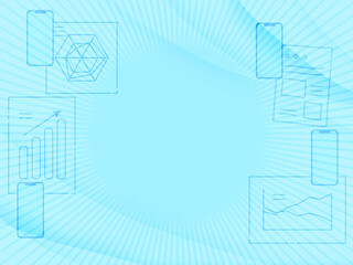 DX化やデータに関するビジネス用背景テンプレート