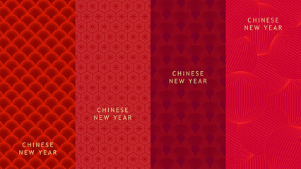 Vector Chinese traditional pattern background. pattern for page, background, surface, wallpaper. Chinese traditional seamless pattern background. Trendy geometric pattern.