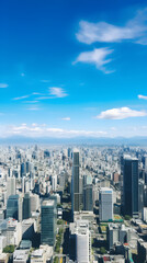 Bird's Eye View of Metropolitan Cityscape: A Symphony of High Rise Structures