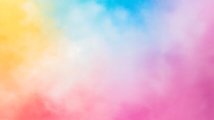 Pastel Rainbow Cloud Background Soft Hues