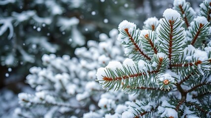 A close-up of a snow-covered tree with intricate branches, landscape, outdoor, plant