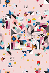 Obraz premium pattern with colorful stars