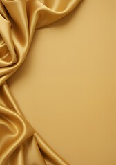 Golden Silk Fabric Background