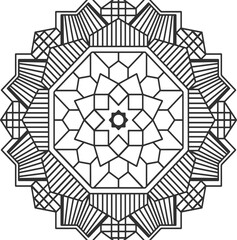 black and white mandala dersign
