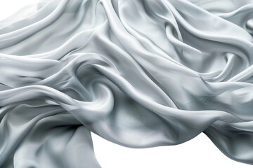 Obraz premium High-quality polyester fabric with a smooth texture isolated on transparent background