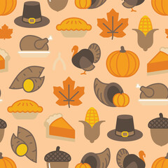 Thanksgiving day seamless pattern