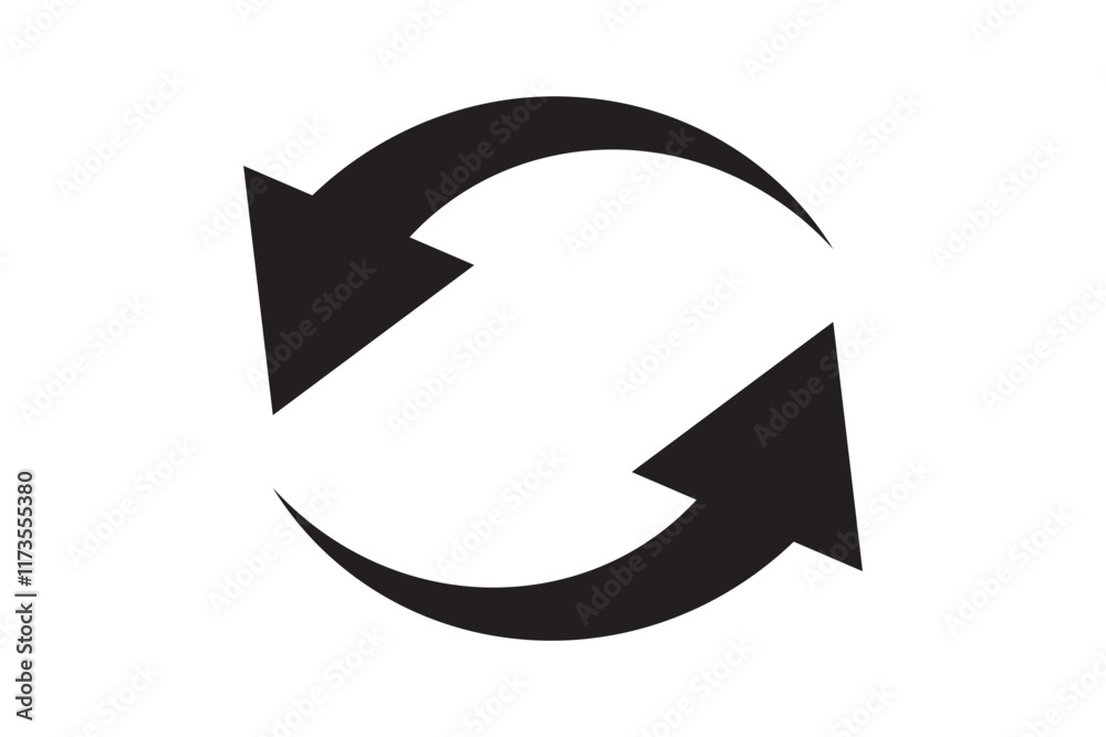 Canvas Prints rotating arrows icon. vector