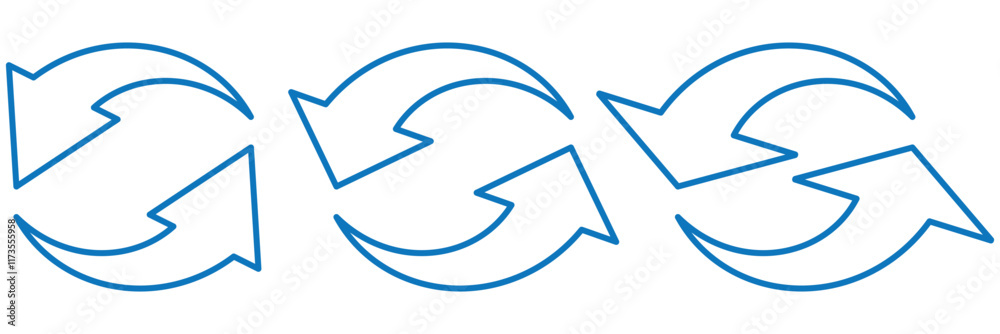 Canvas Prints rotating arrows icon. vector