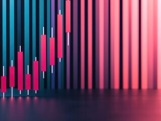 Obraz premium Interactive forecast for growth stocks, with volatility tracking and sector breakdowns