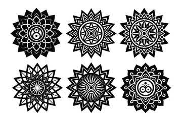 Black and White Mandala Pattern Collection